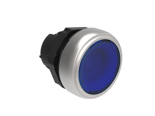 LOVATO - LOVLPCQL106 PULSANTE PASSO-PASSO RASATO LUM. BLU