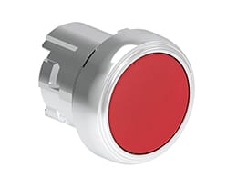 LOVATO - LOVLPSB104 PULSANTE MET. RASATO ROSSO
