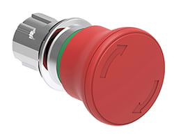 LOVATO - LOVLPSB6644 PULS.FUNGO 40MM ROSSO SG.ROTAZ.ISO13850