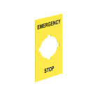 LOVATO - LOVLPXAU110 ETICHETTA ADESIVA EMERGENCY/STOP
