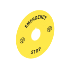 LOVATO - LOVLPXAU113 DISCO PLAST. 90MM EMERGENCY-STOP