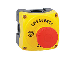 LOVATO - LOVLPZP1B5608 PULS. GIA.+40MM PUSH/PULL+1NC+EMERGE STP