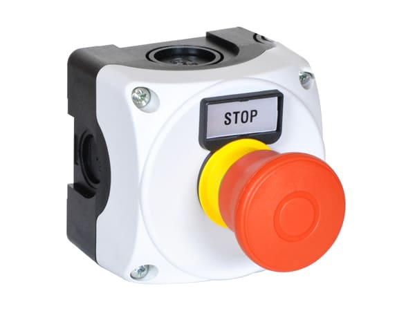 LOVATO - LOVLPZP1B801 PULSANTIERA GRIGIA+FUNGO TRAZ.ISO13850