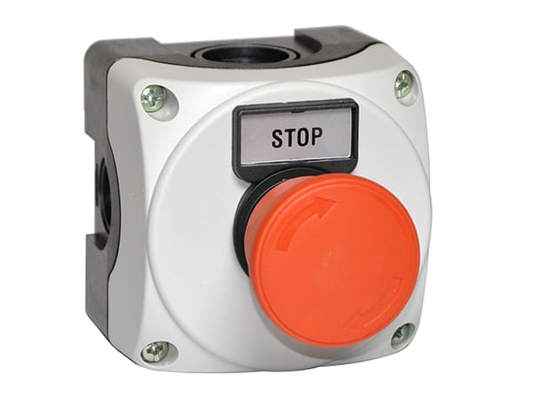 LOVATO - LOVLPZP1B802 PULSANTIERA GRIGIA+PUL.FUNGO ROTAZ.