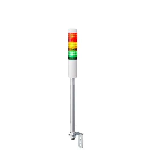 PATLITE EUROPE GMBH - PMHLR4-302LJNW-RYG Torratta, bianco sporco, 3 livelli, 24VDC, 40 mm, staffa angolare a L, cavo
