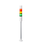 PATLITE EUROPE GMBH - PMHLR4-302PJBW-RYG Torretta, bianco, 3 LED,24VDC, paletto 300mm, staffa mont. diretto, cavo, Buzzer