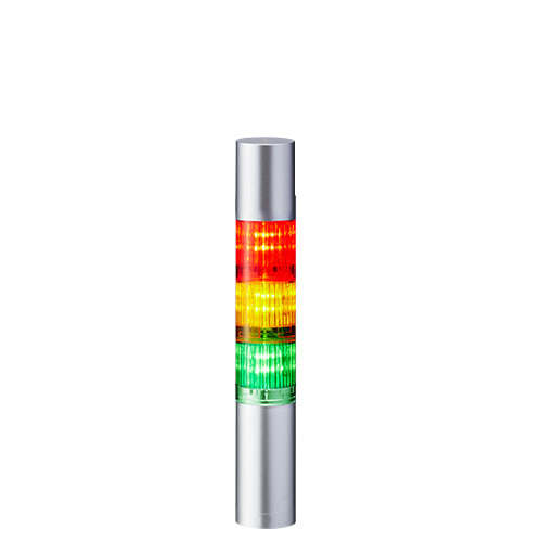 PATLITE EUROPE GMBH - PMHLR4-302WJBU-RYG COLONNA LUMINOSA LR4 SILVER BUZZER