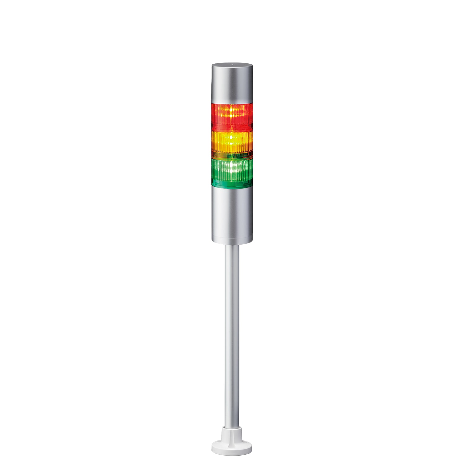 PATLITE EUROPE GMBH - PMHLR6-302PJBU-RYG Torretta di segnalazione, nera, 2moduli, 24 V DC, 60mm, M30, conn.M12, 5pin,buzzer