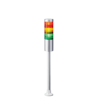 PATLITE EUROPE GMBH - PMHLR6-302PJBW-RYG Torretta segn, bianca, 3 moduli, 24VDC, 60mm, palo con staffa circolare, buzzer