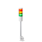 PATLITE EUROPE GMBH - PMHLR6-302PJNW-RYG Torretta segn., bianca, 3 moduli, 24VDC, 60mm, palo con staffa circolare, cavo