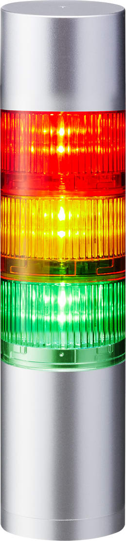 PATLITE EUROPE GMBH - PMHLR6-302WJBU-RYG COLONNA LUMINOSA LR6 SILVER BUZZER