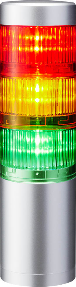 PATLITE EUROPE GMBH - PMHLR6-302WJNU-RYG COLONNA LUMINOSA LR6 SILVER