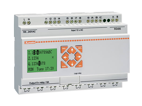 LOVATO - LOVLRD20RD024 RELE  PROGRAM.12I/8O 24VDC