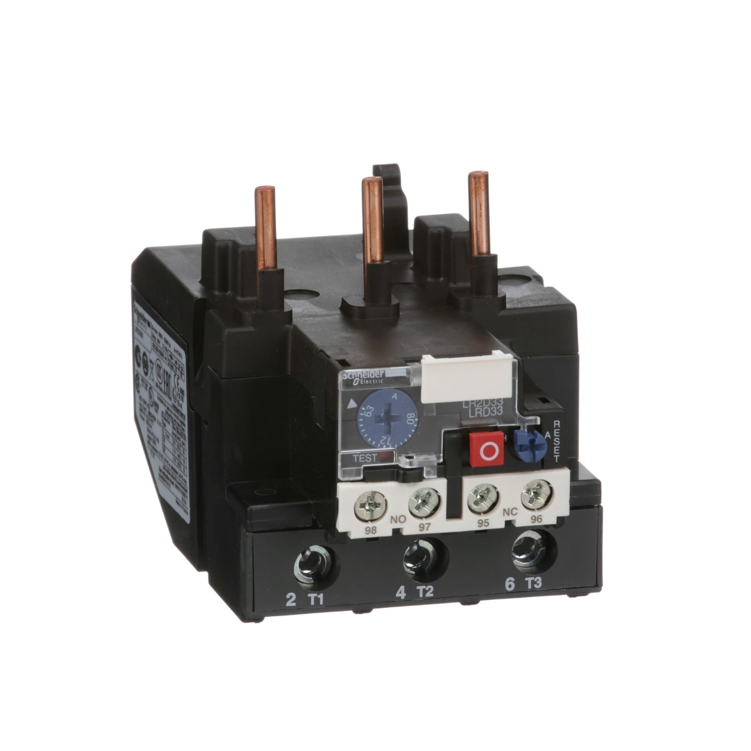 SCHNEIDER ELECTRIC - SNRLRD3363 Relè sovraccarico termico per motore TeSys - 63...80 A - Classe 10A