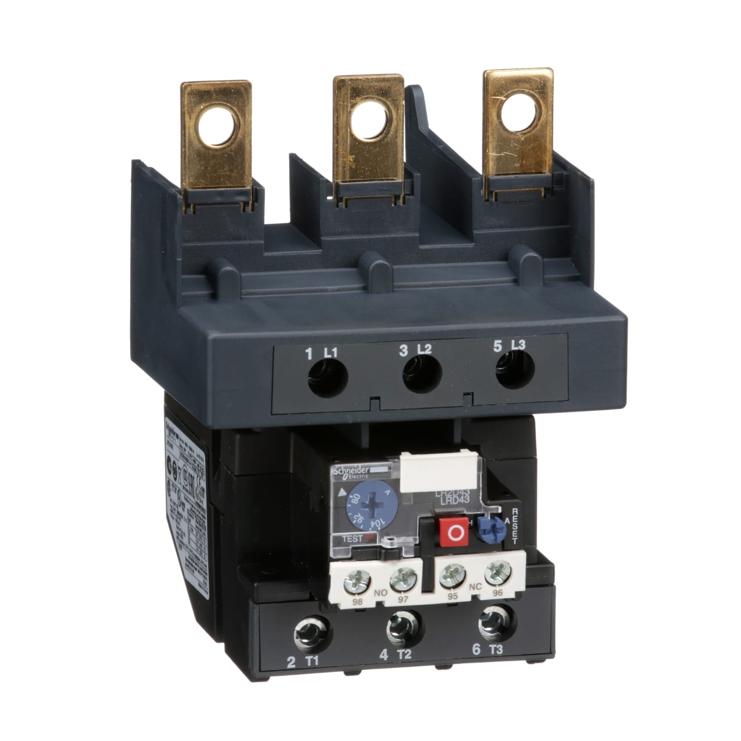 SCHNEIDER ELECTRIC - SNRLRD4365 Relè sovraccarico termico per motore TeSys - 80...104 A - Classe 10A