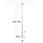 LINEA LIGHT (ILED) - ILD98154 PALO CONIC.DA LAMIER.SP3 HFT7MT ZIN
