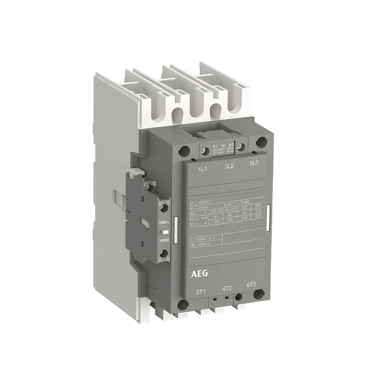 ELETTRA SRL AEG - AEGLS90N3011-AN CONTATTORE DDI AEG 90KW 3P 1NO+1NC 230V 50/60HZ