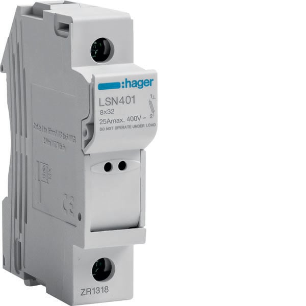 HAGER - HAGLSN401 PORTAFUSIBILE 8X32 1P 1M