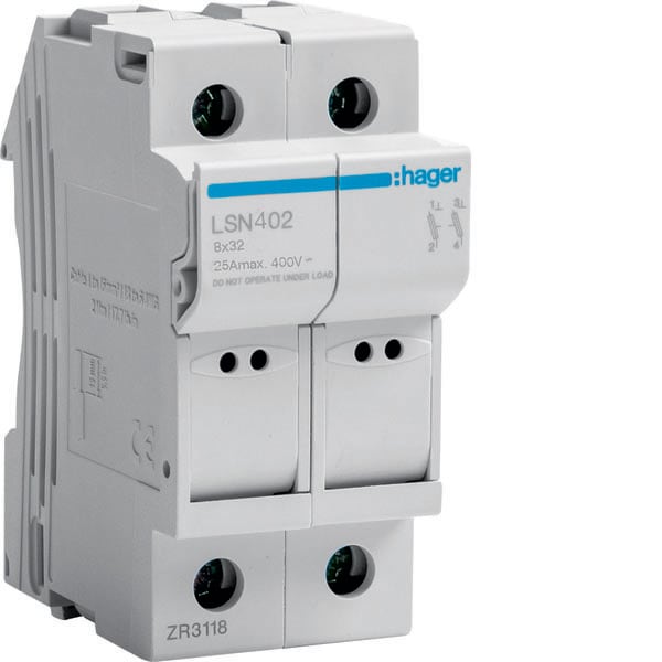 HAGER - HAGLSN402 PORTAFUSIBILE 8X32 2P 2M