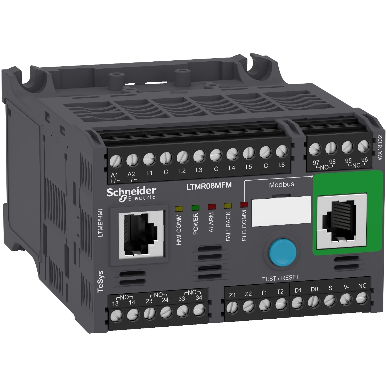 SCHNEIDER ELECTRIC - SNRLTMR08MFM Controllore per motori LTMR TeSys T - 100...240 Vca 8 A per Modbus
