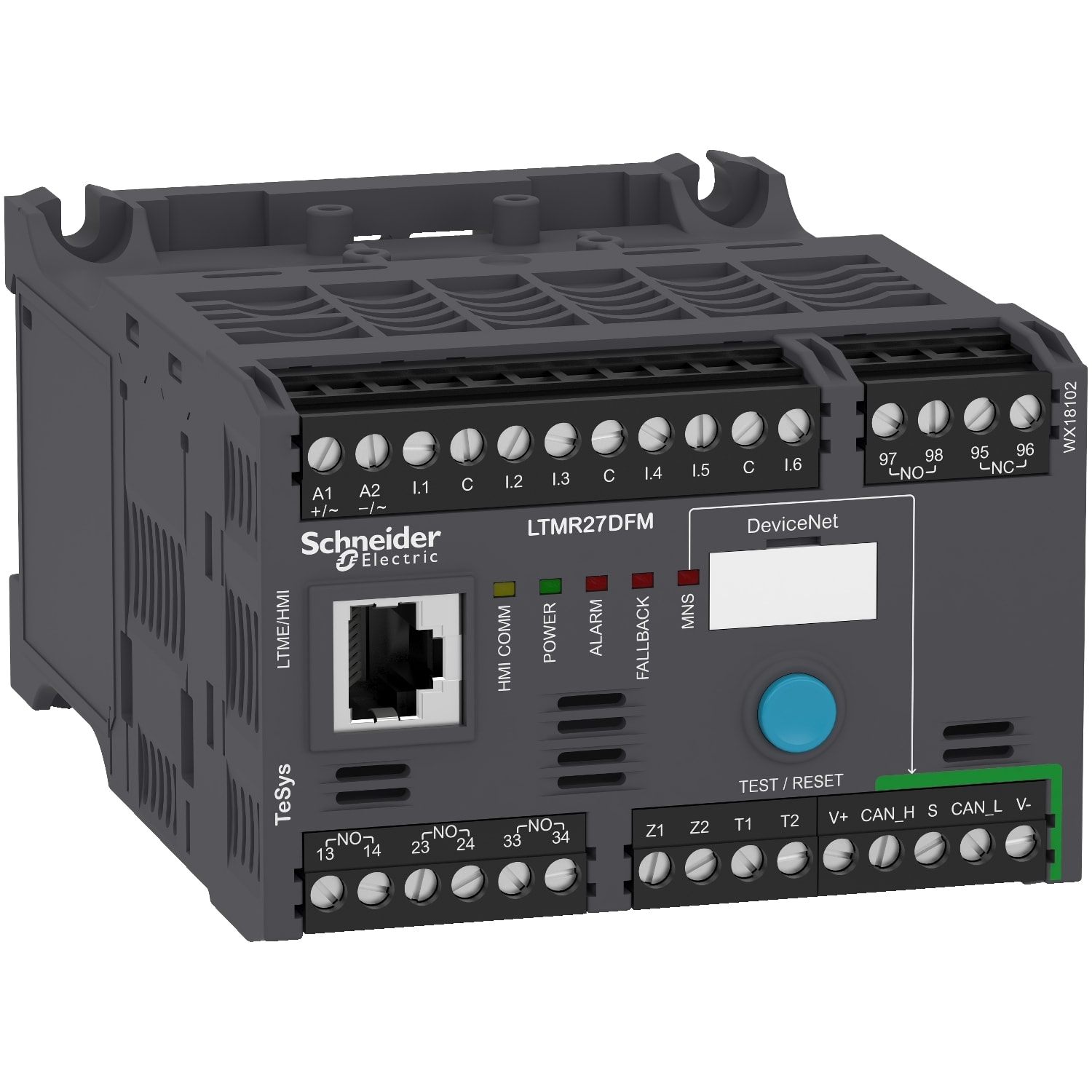 SCHNEIDER ELECTRIC - SNRLTMR27DFM Controllore per motori LTMR TeSys T - 100...240 Vca 27 A per DeviceNet