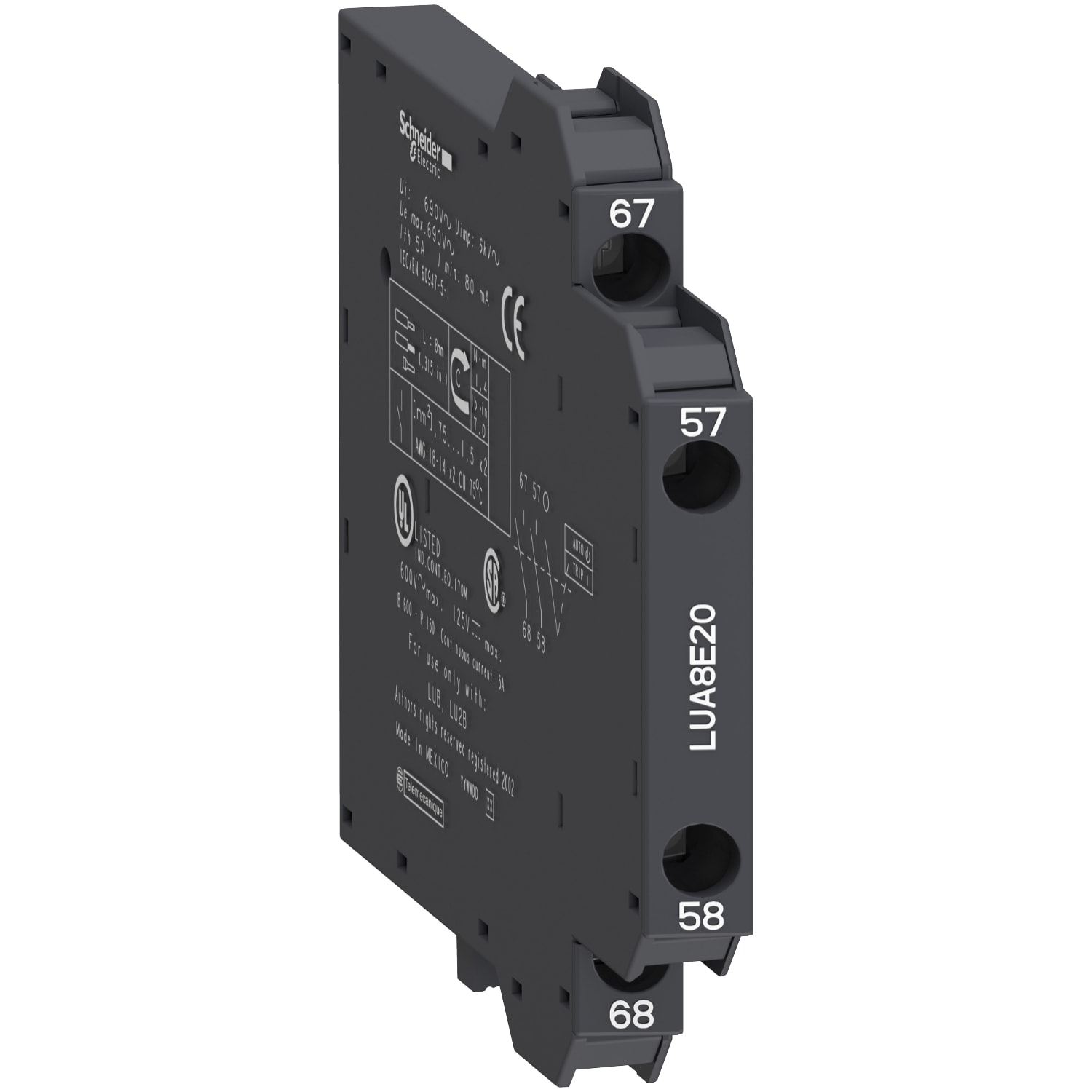 SCHNEIDER ELECTRIC - SNRLUA8E20 CONTATTO LATERALE