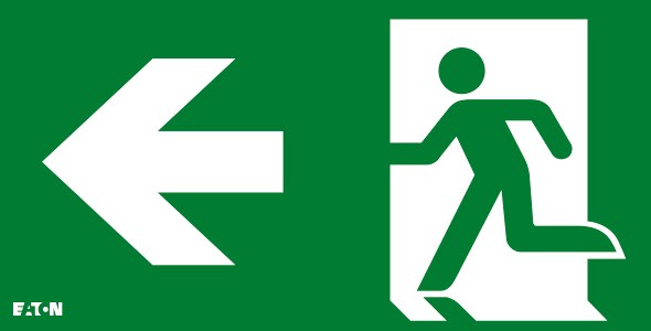 EATON - EAOLUM10588 PITTOGRAMMA SINISTRA CRYSTALWAY 30M