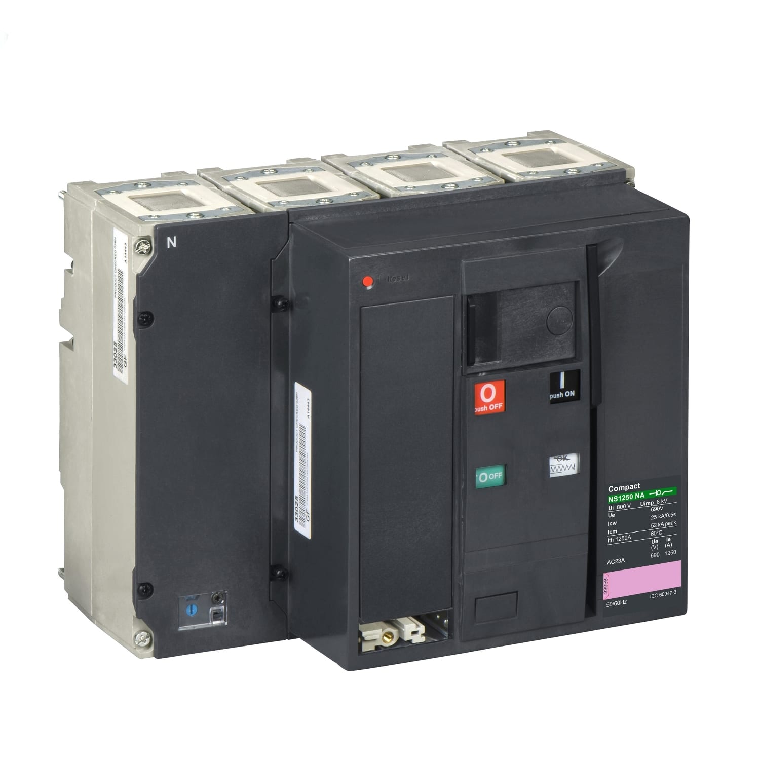SCHNEIDER ELECTRIC - SNRLV453427 Blocco interruzione non automatico per ComPacT NSX1250 NA DC PV, 1250 A, 4 poli, corrente continua
