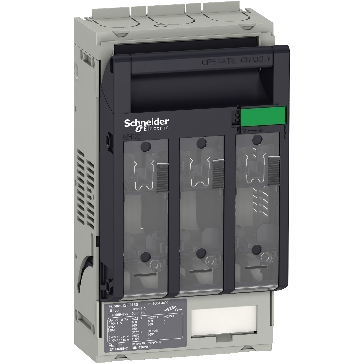 SCHNEIDER ELECTRIC - SNRLV480801 ISFT160 3P ATTACCO CAPICORDA