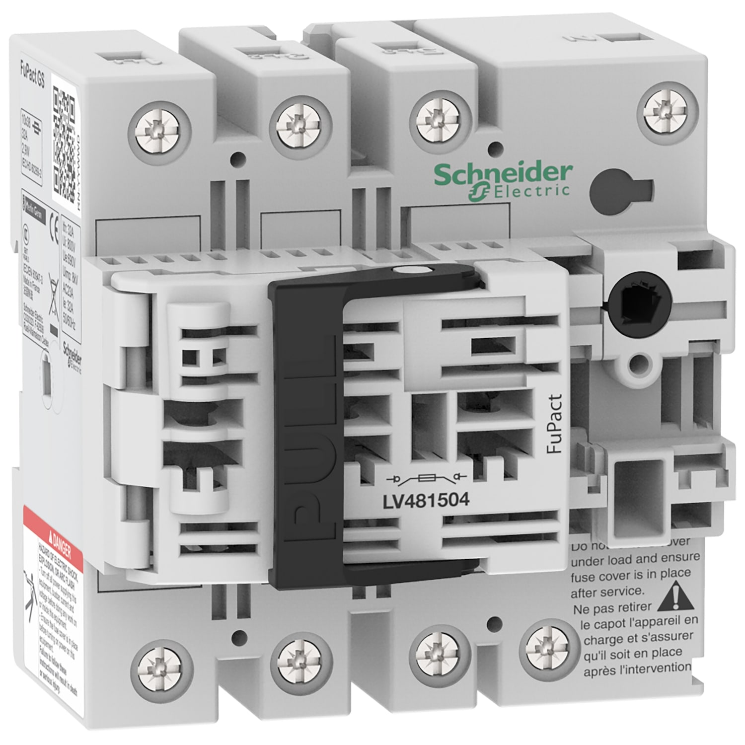 SCHNEIDER ELECTRIC - SNRLV481504 FUPACTGS NFC32 4P 10*38 MAN. FRONT/LAT