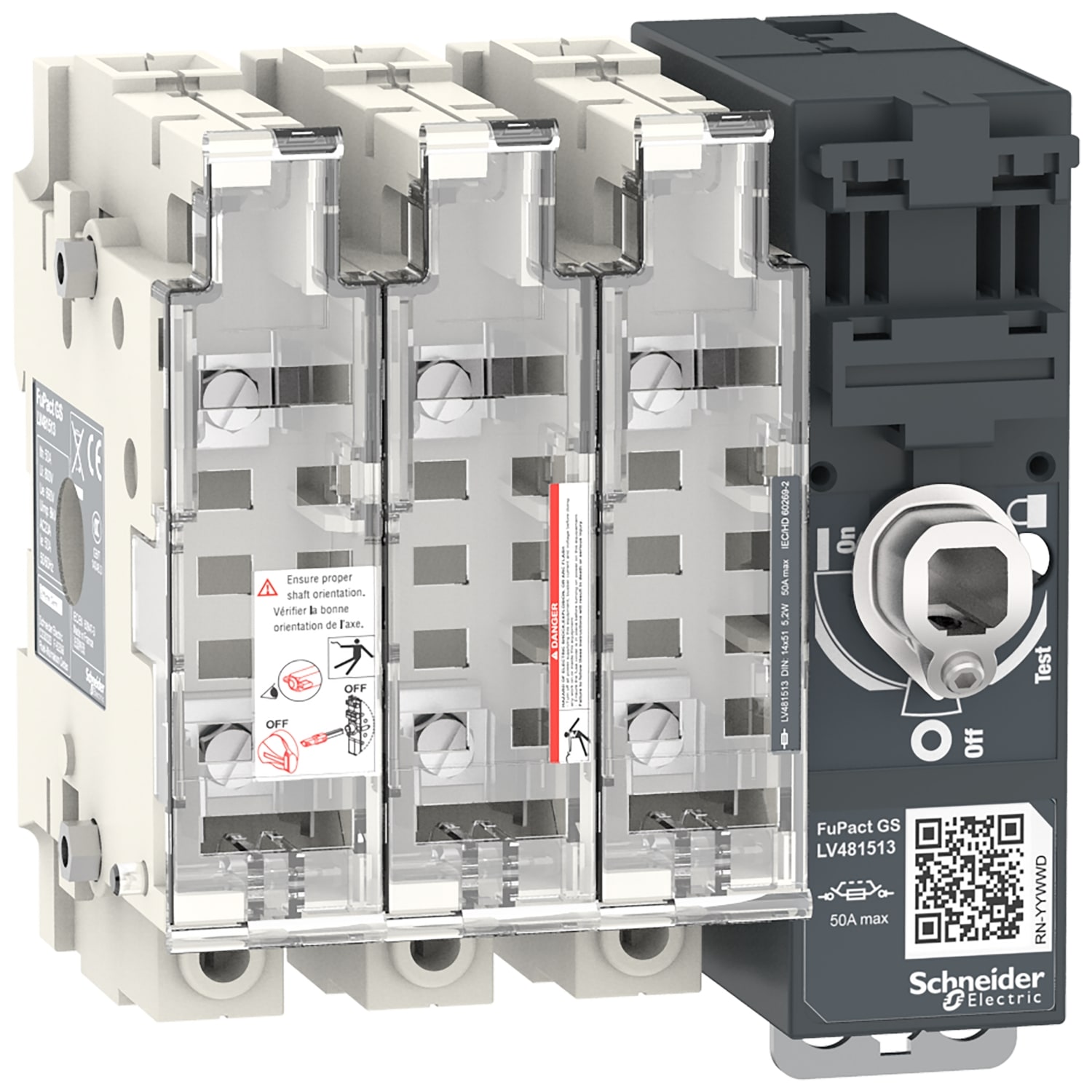 SCHNEIDER ELECTRIC - SNRLV481513 FUPACTGS NFC50 3P 14*51 MAN. FRONT/LAT