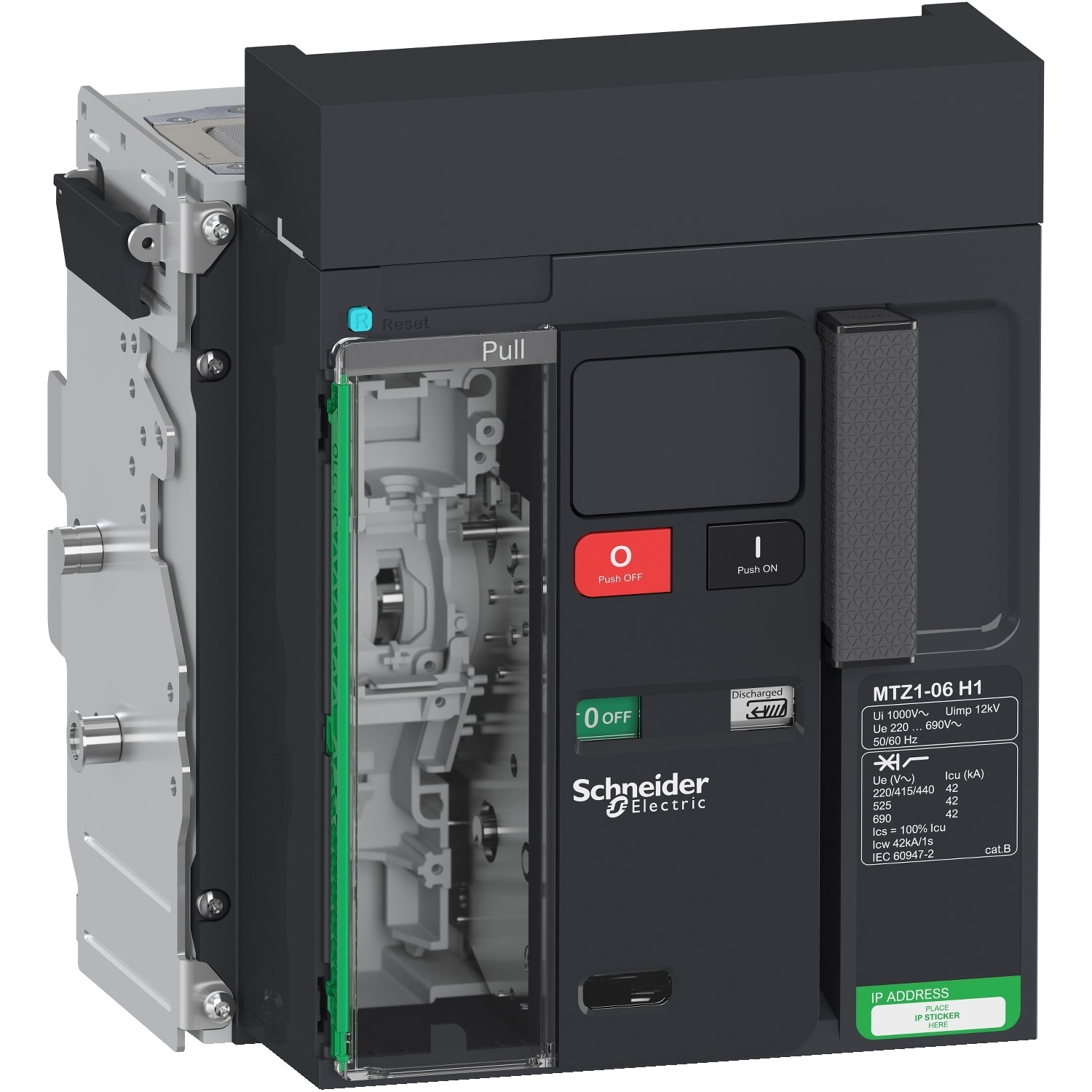 SCHNEIDER ELECTRIC - SNRLV847200 MTZ1 06 H1 3P ESTR SENZA MICROLOGIC