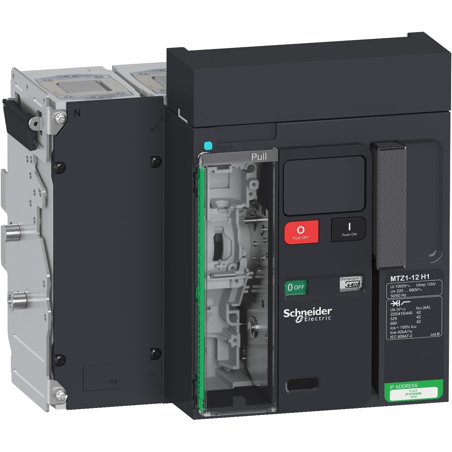 SCHNEIDER ELECTRIC - SNRLV847235 MTZ1 12 H1 4P ESTR SENZA MICROLOGIC