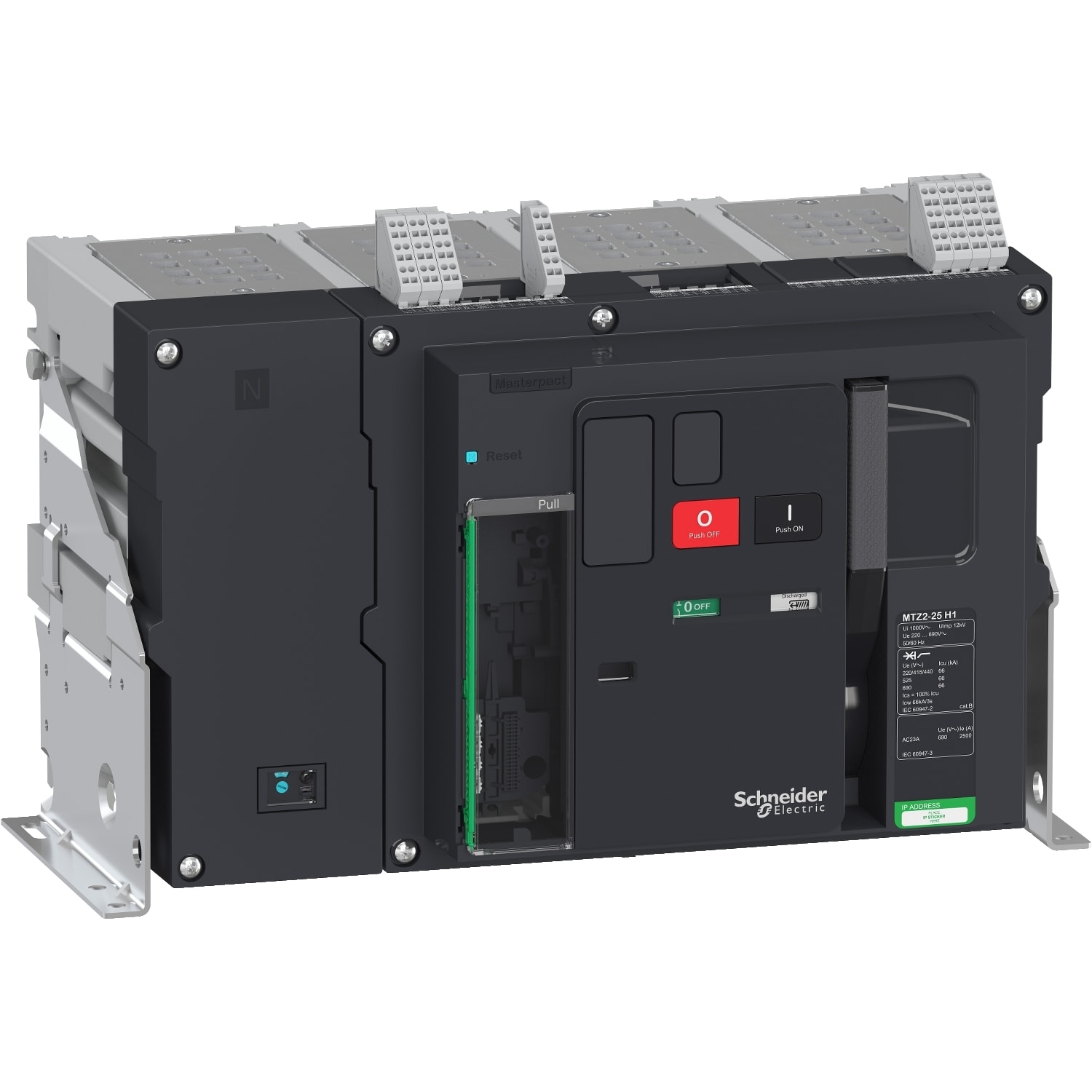 SCHNEIDER ELECTRIC - SNRLV848076 MTZ2 25 H1 4P FISSO SENZA MICROLOGIC