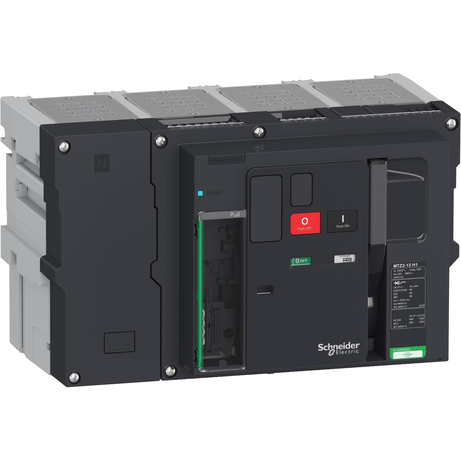 SCHNEIDER ELECTRIC - SNRLV848266 MTZ2 12 H1 4P ESTR SENZA MICROLOGIC