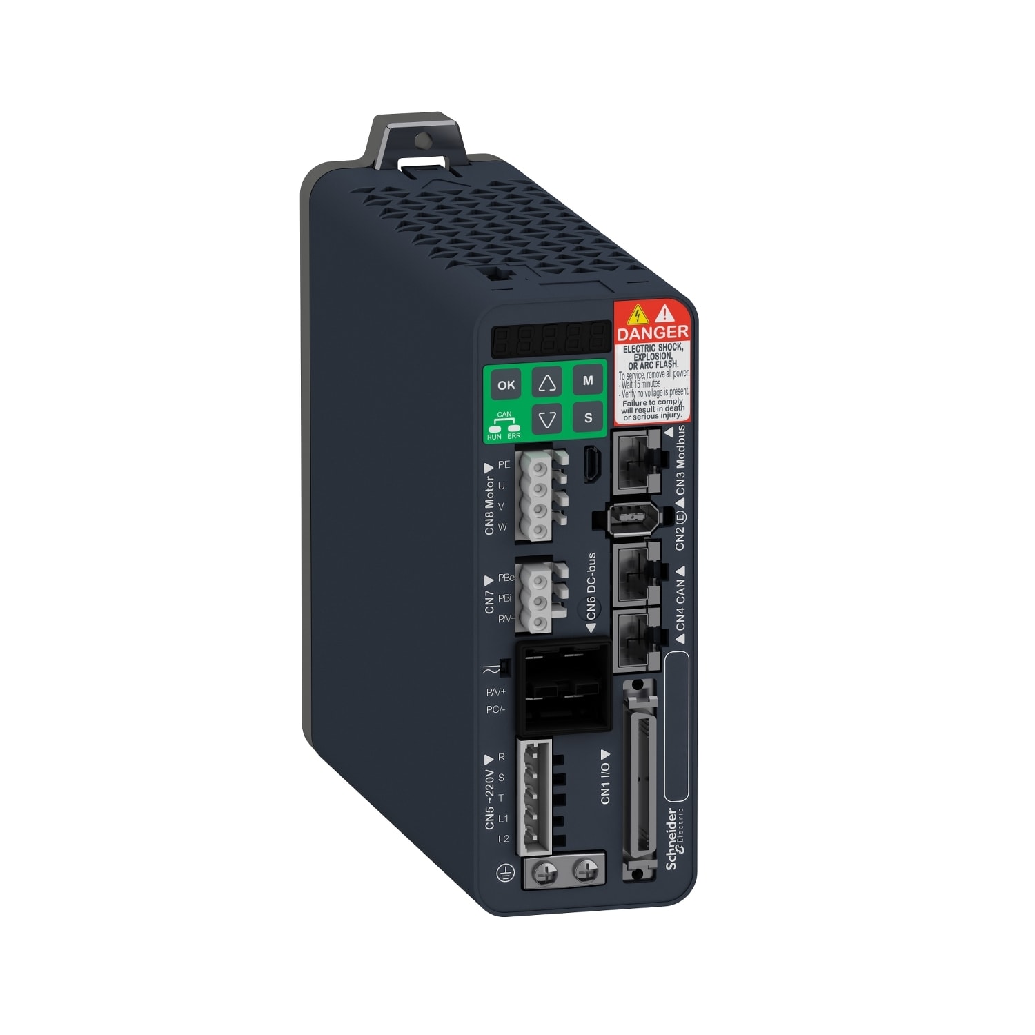 SCHNEIDER ELECTRIC - SNRLXM28SU10M3X Servo Drive AC Lexium28 Sercos III  1KW  1~/3~, 200/230 Vac