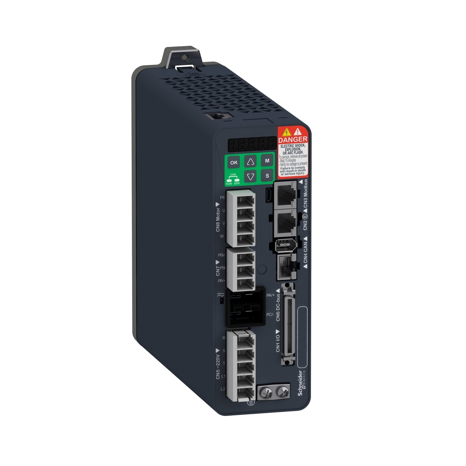 SCHNEIDER ELECTRIC - SNRLXM28SU20M3X Servo Drive AC Lexium28 Sercos III  2KW  1~/3~, 200/230 Vac