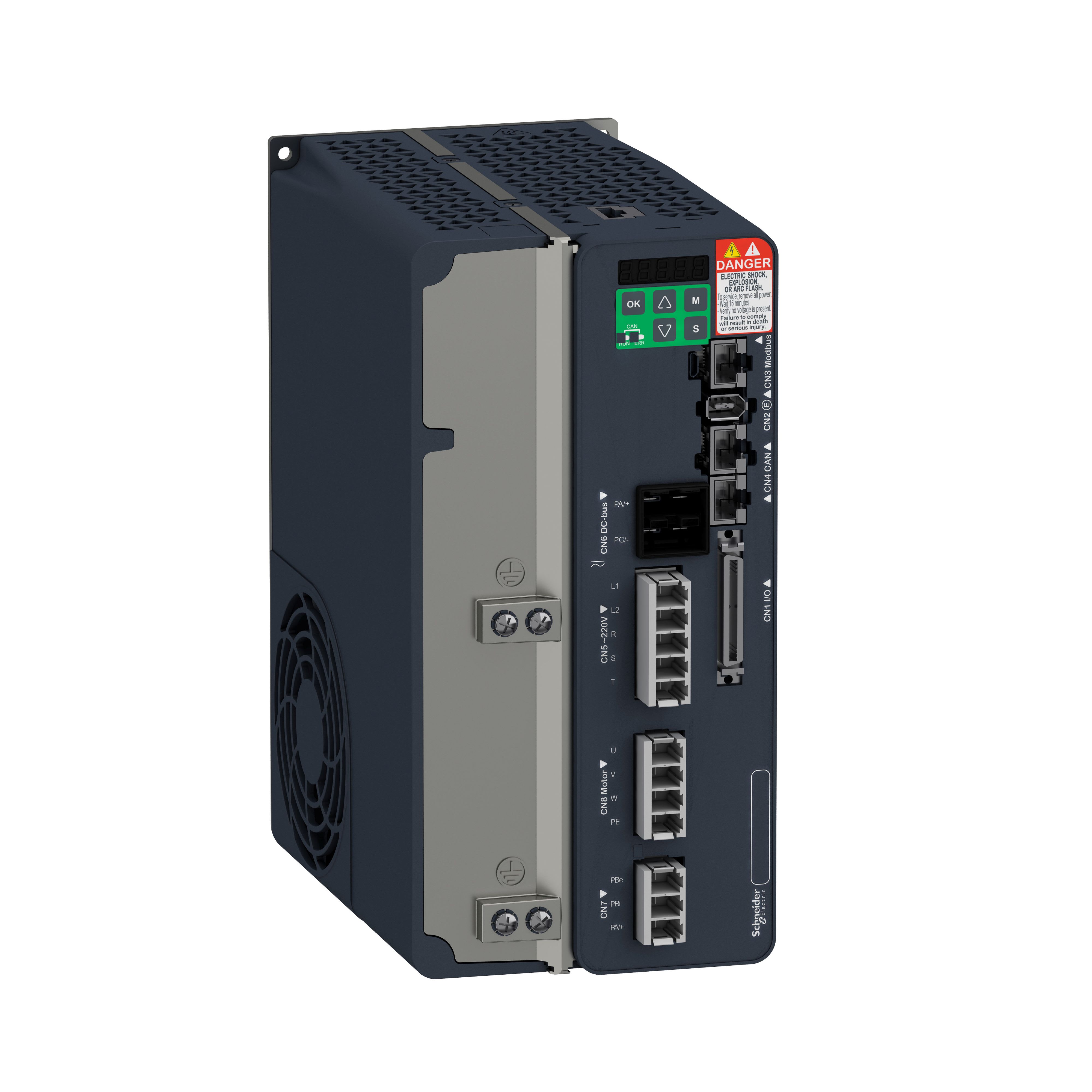 SCHNEIDER ELECTRIC - SNRLXM28SU45M3X Servo Drive AC Lexium28 Sercos III  4,5KW  1~/3~, 200/230 Vac