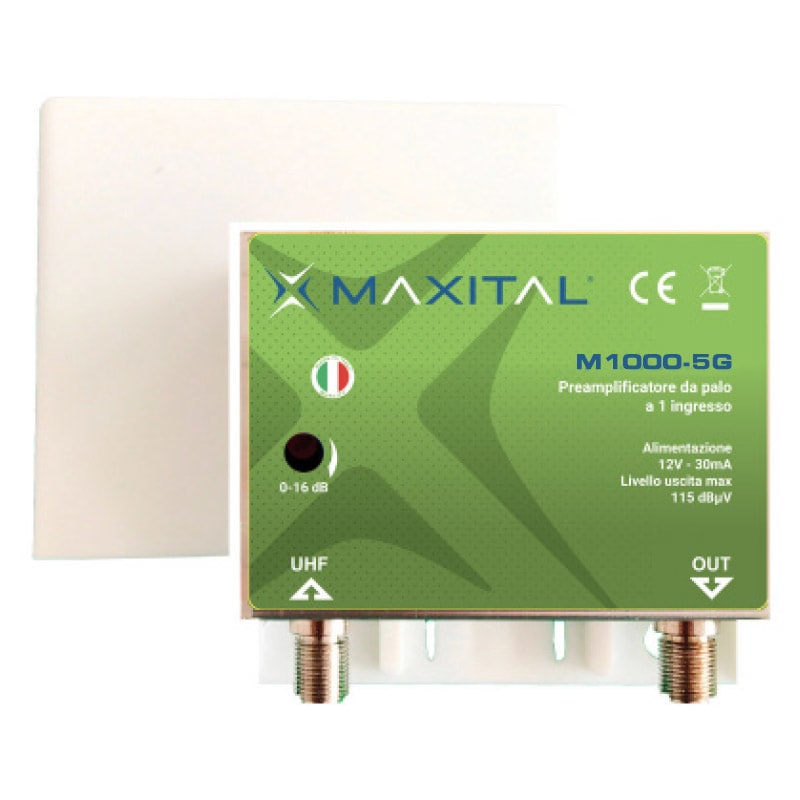 FTE MAXIMAL ITALIA S - FTEM1000-5G M1000-5G PREAMP. PALO 1 IN. UHF/UHF G.25