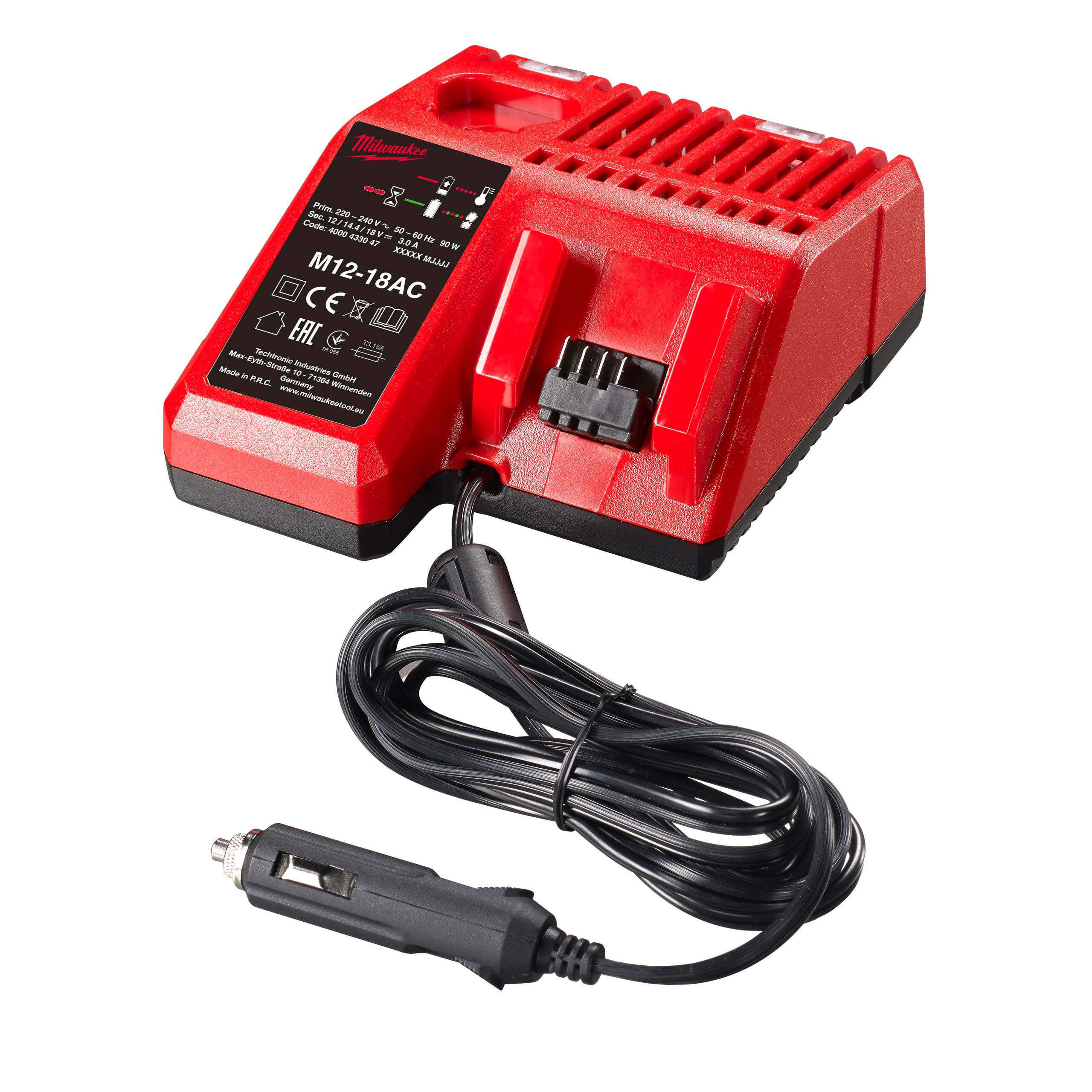 MILWAUKEE - AEG - COP4932459205 CARICA BATT. M12-18 AC PER AUTO 12-18V