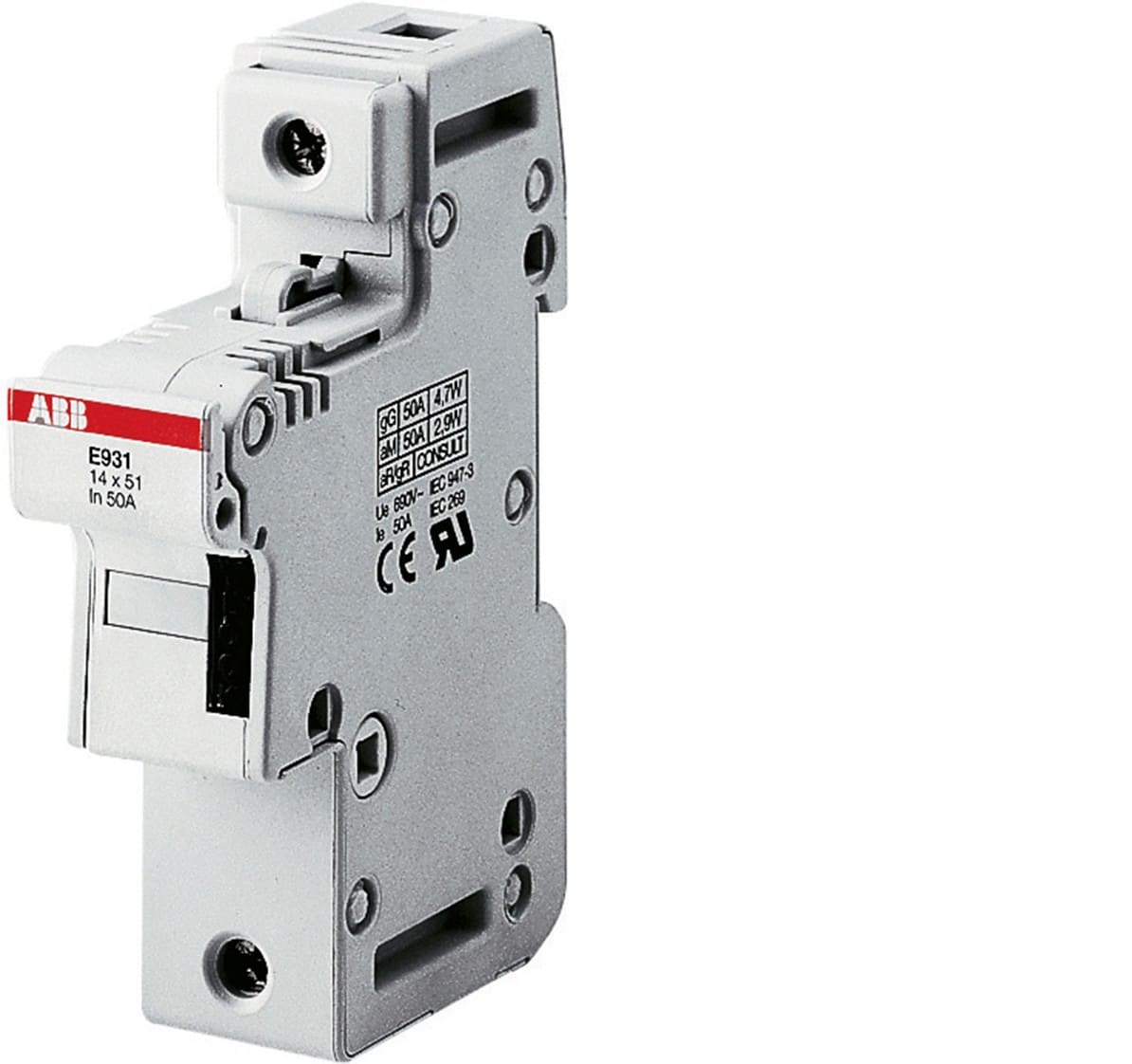 ABB SPA - ABBM202392 E 91N/50S PORTAFUSIBILE CON LED, 1P+N, 5