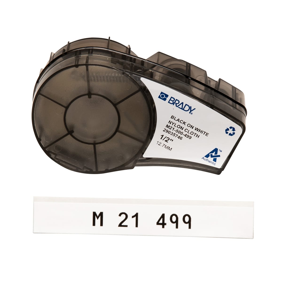 BRADY ITALIA - MOD110894 LABEL NYLON 0.5 X 16 BK/WT - 1 NASTRO
