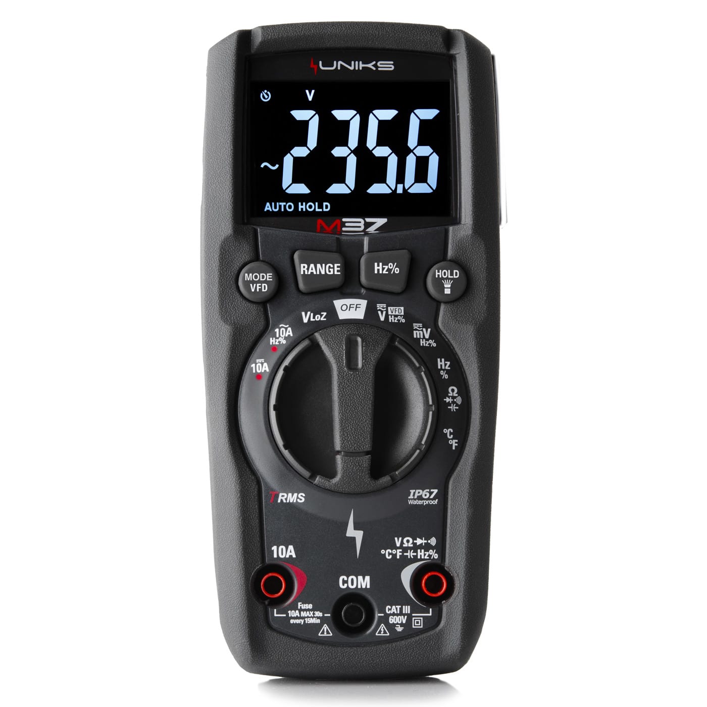 UNIKS SRL - UNKM37 MM IP67 TRMS CON TEMPERATURA CAT III 600