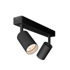 ROSSINI - RSSMAN004N APPLIQUE/PLAFONIERA 2 ELEMENTI NERO GU10