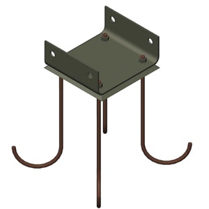 MARECO LUCE SRL - MAO450-4000005W KIT CONTROFLANGIA EDGE BOLLARD/ EDGE 180