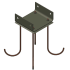MARECO LUCE SRL - MAO450-4000005W KIT CONTROFLANGIA EDGE BOLLARD/ EDGE 180