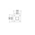 MARECO LUCE SRL - MAO500-71001065 BASE BOLED SQUARE ANTRACITE - RICAMBIO