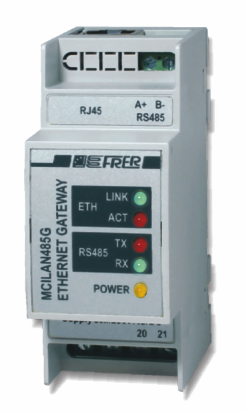 FRER SRL - FREMCILAN485G32L ACC.2 MOD.DIN ETHERNET+GATEWAY AUX20 60V