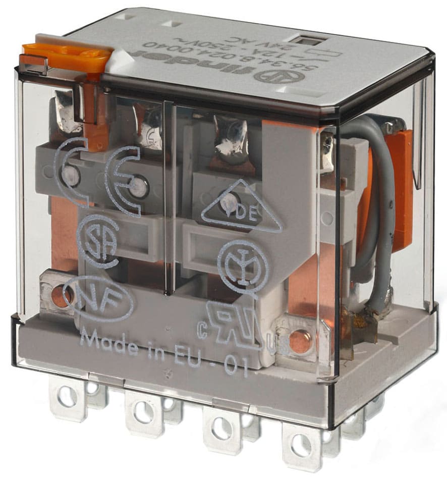 FINDER SPA - FIN563480120040 RELE DI POTENZA 4 CONTATTI 12A