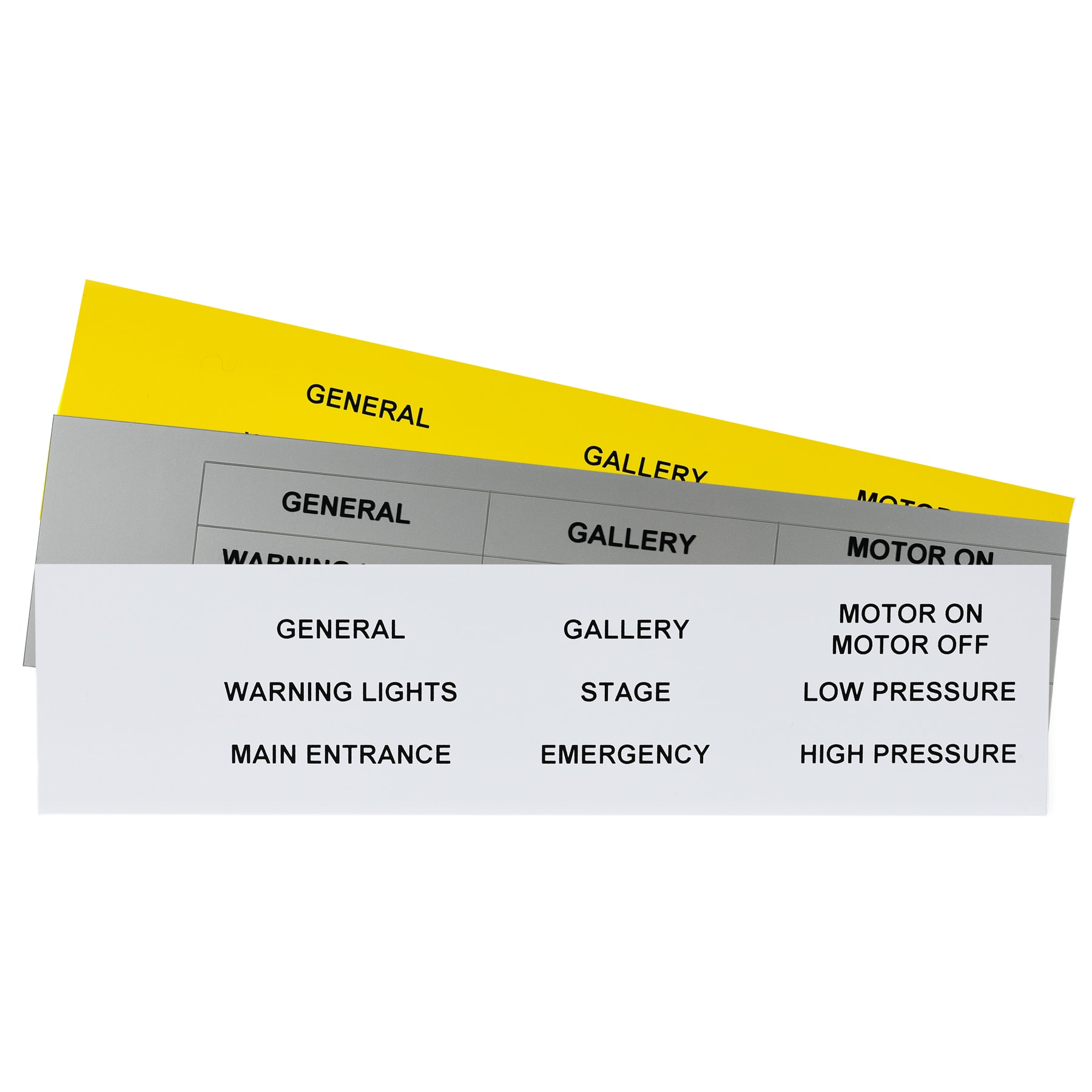 GRAFOPLAST SRL - GRAEVO41567Y TARGHETTA PVC ADES GIALLO 67X15MM 99PZ
